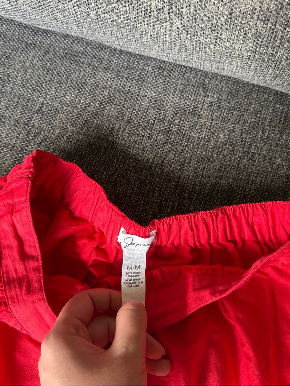 Red Ruffled V-Neck Maxi Skirt Set - Picture 8 of 8